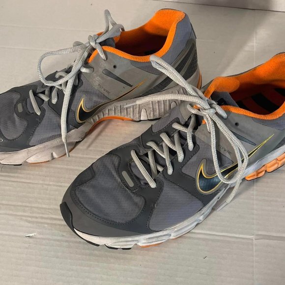 Men's NIKE sz 12 FLYWIRE H2O repel Structure 15~ Greyish-Orange -- - Picture 3 of 9
